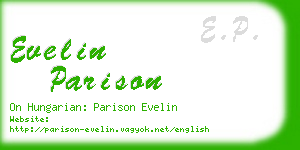 evelin parison business card